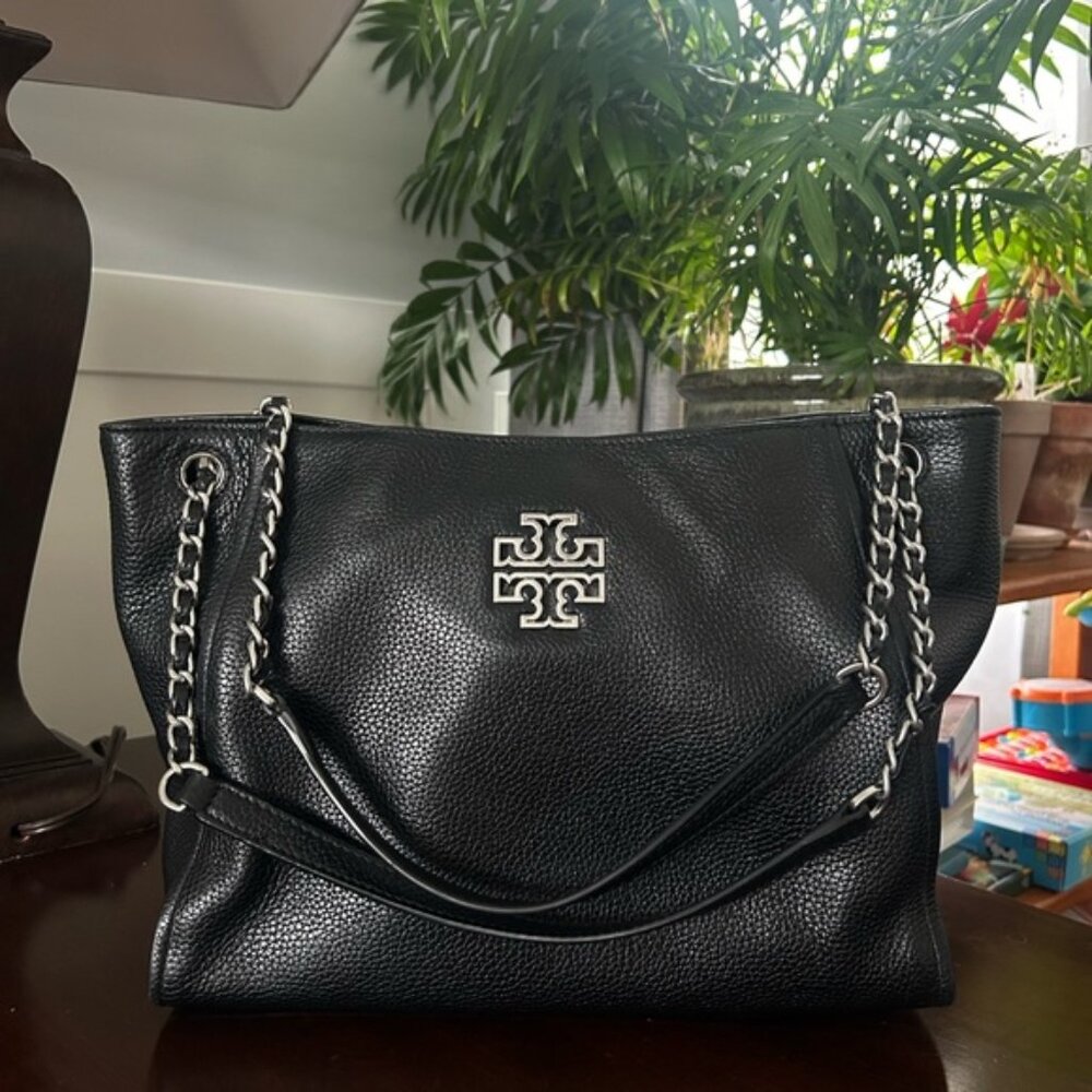 Tory Burch Black Leather  Bag